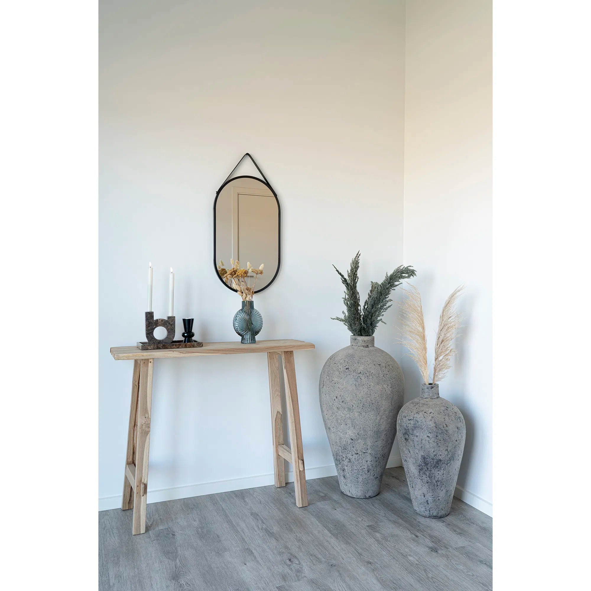 Spiegel Levanto – Hanging mirror with black frame (35×60 cm)