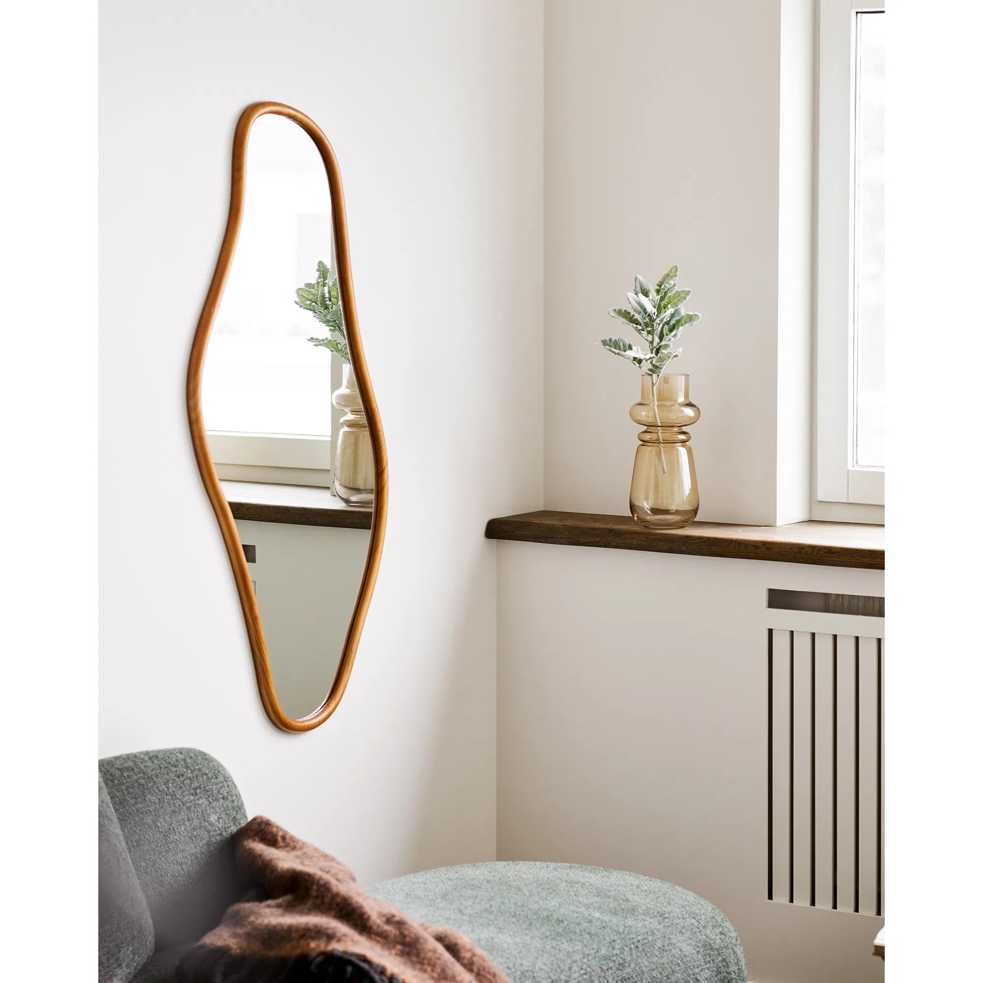 Mirror Linvara – wood effect