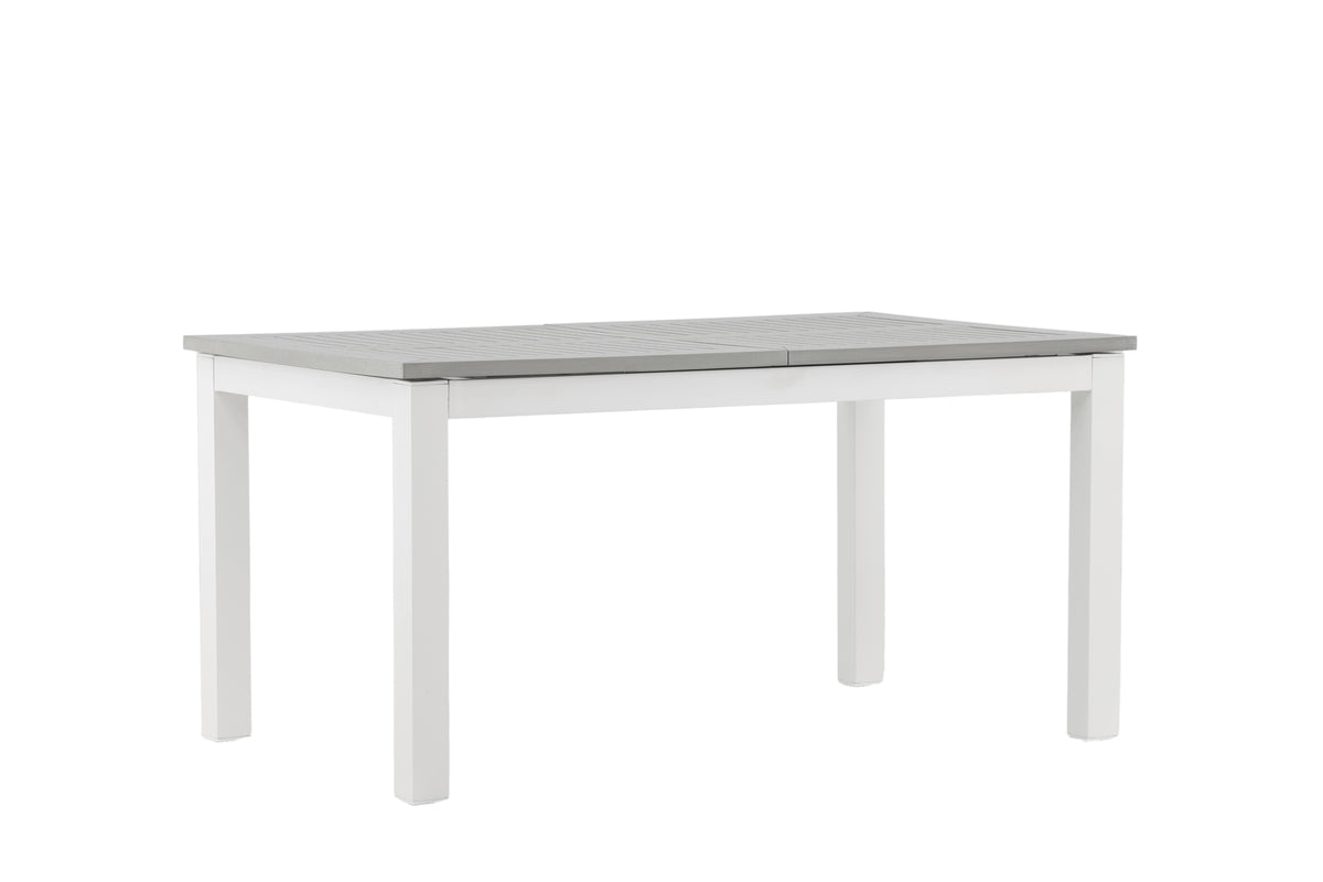 Garden Dining Table Ravello - Extendable from 152 to 210 cm with White Aluminum Frame