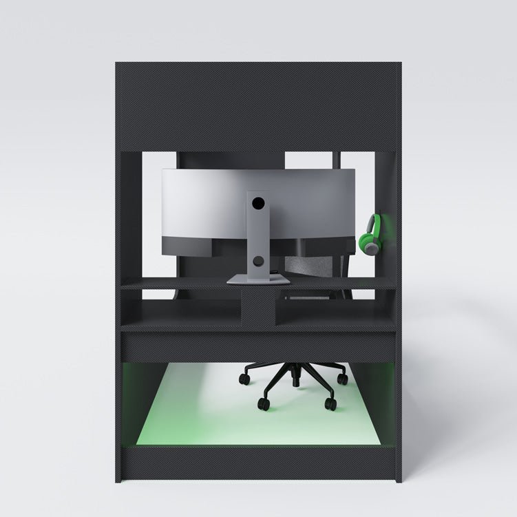 Minecraft Gaming Loft Bed "BaseCamp XL" with Desk & Shelf
