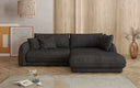 Designer Ecksofa Mojave II Stoff mit Schlaffunktion und Stauraum