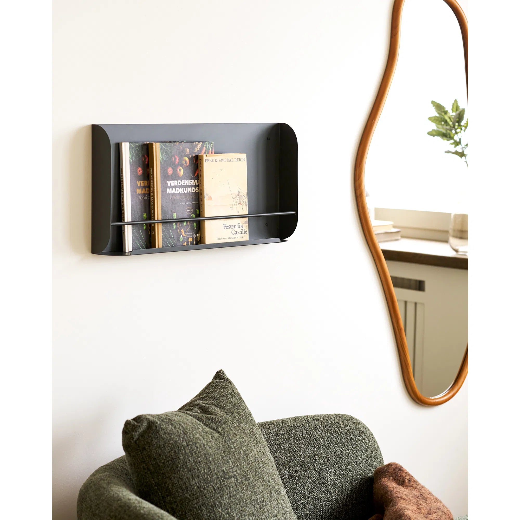 Wall Shelf Fjorvina – Wall Shelf in Dark Gray