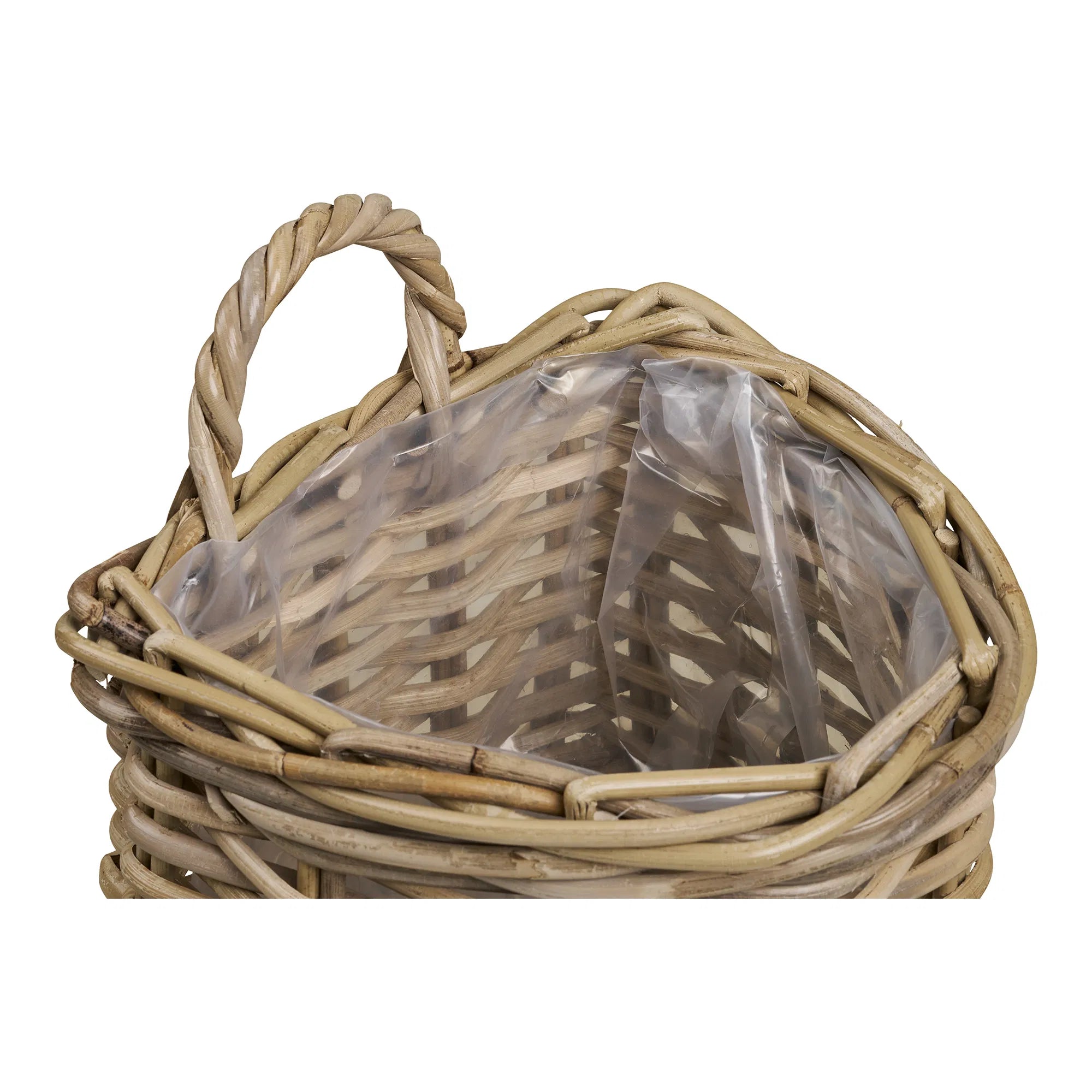 Garden Plant Basket Myrora - made of Kubu Rattan for hanging