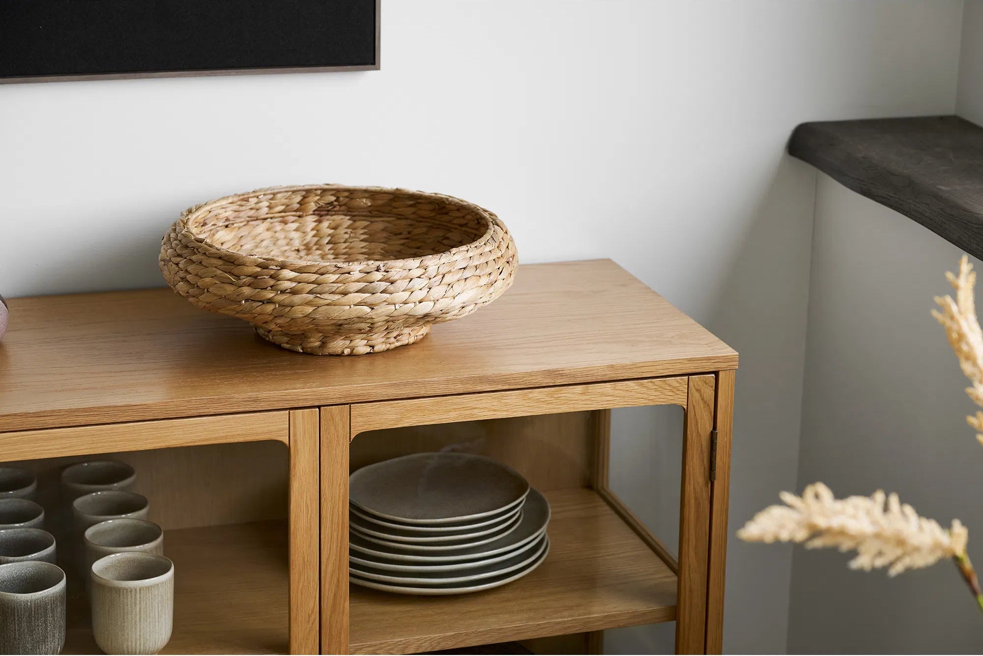 Dekotablett Lunoria – aus Wasserhyazinthe