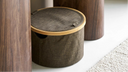 Storage basket Nuro - made of bamboo and polyester
