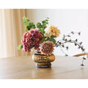Vase Clara – Ribbed glass in smoked Brown