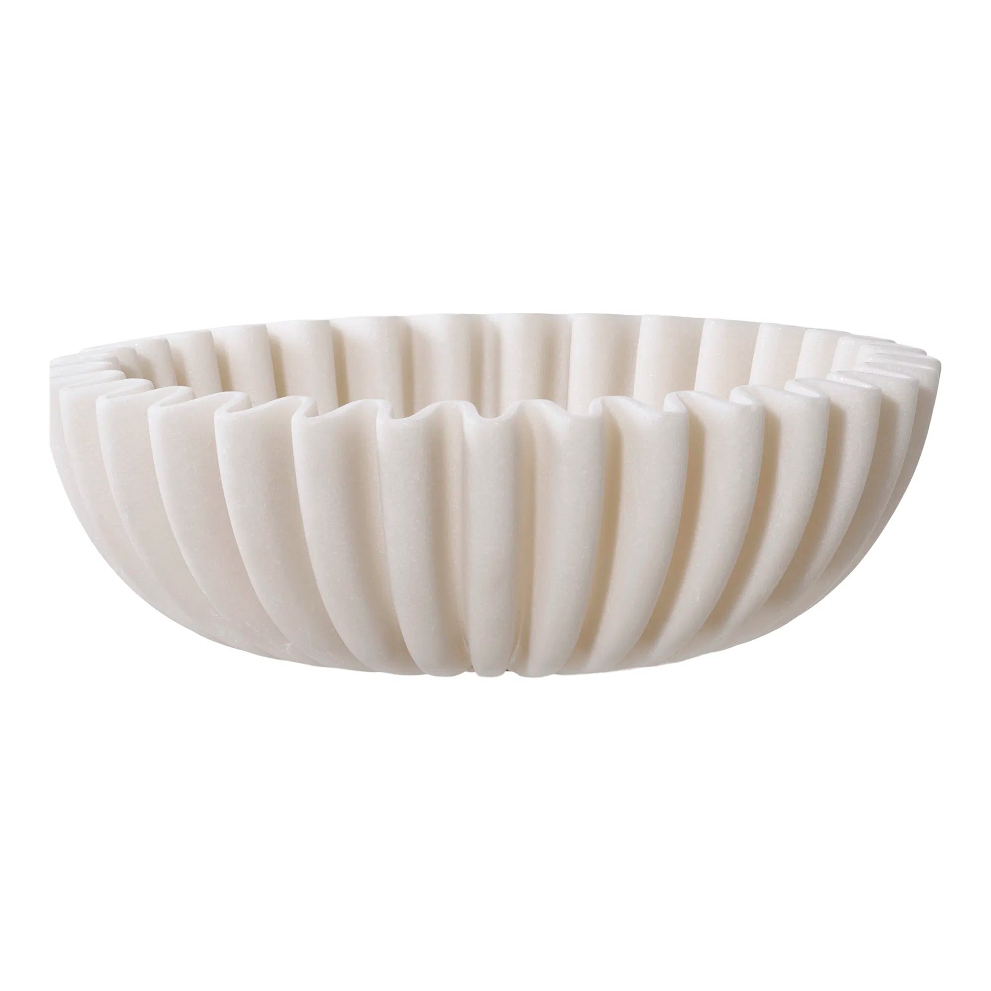 Bowl "Mirella" – Beige Polyresin Design
