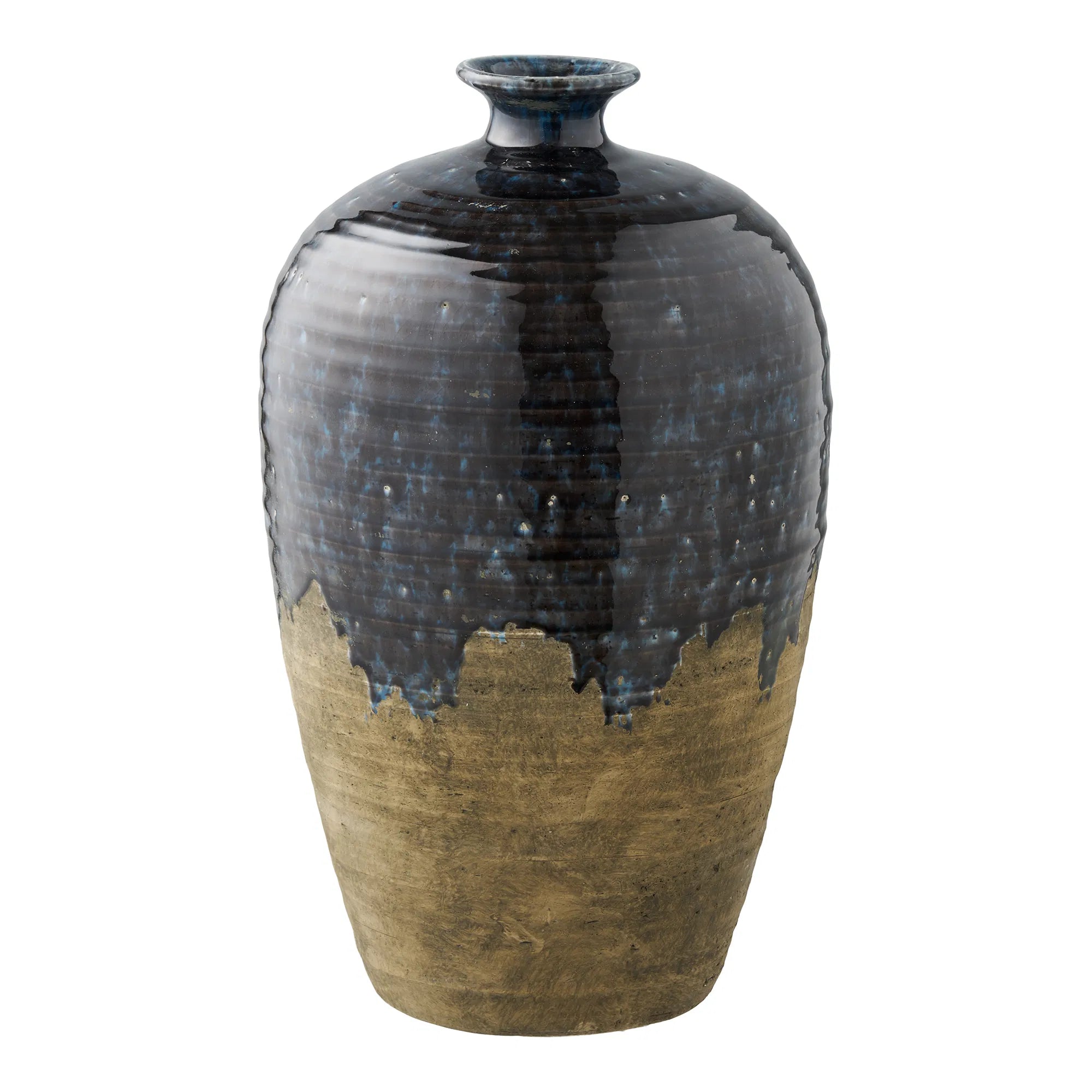 Vase Serevia – elegant ceramic vase in dark blue