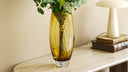 Vase Finn - made of gold-orange glass