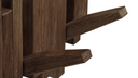 Coat Rack Minimalistic - made of dark brown oak wood