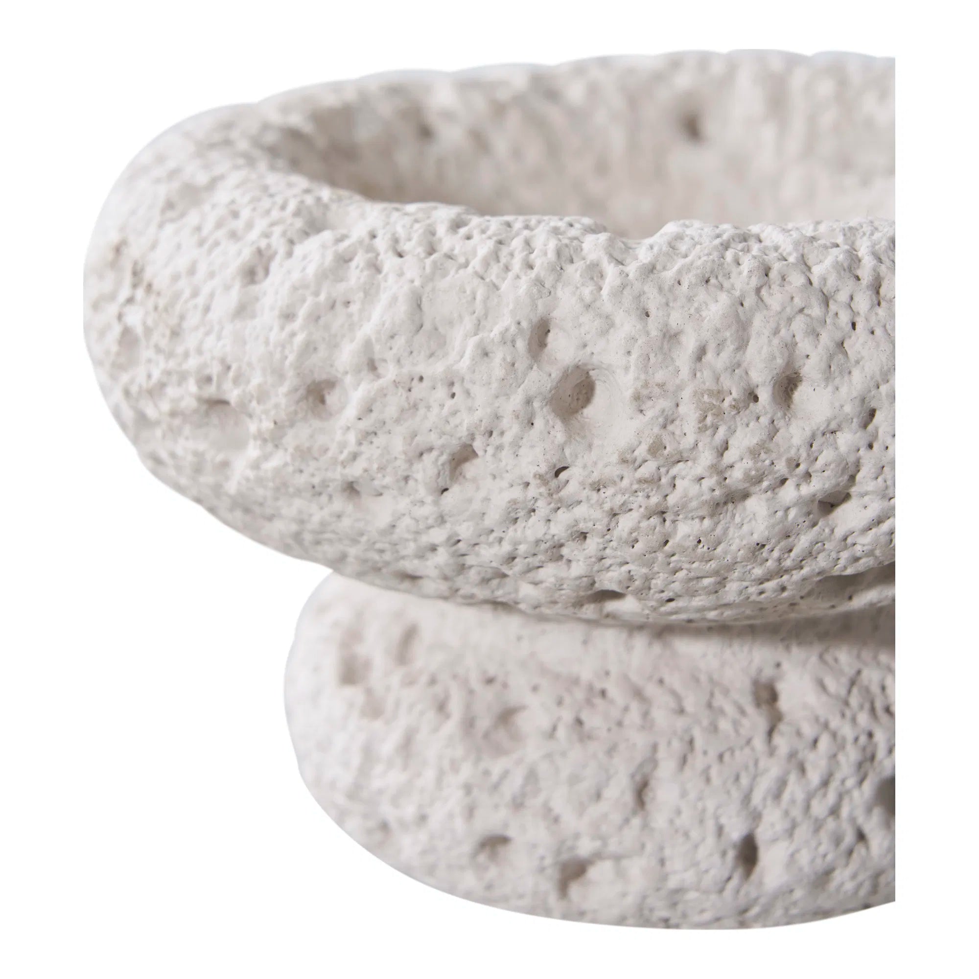 Candle holder set "Lunaro Duo" – Cement in Gray
