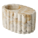 Kerzenhalter Cemento – Zement in Braun/Beige