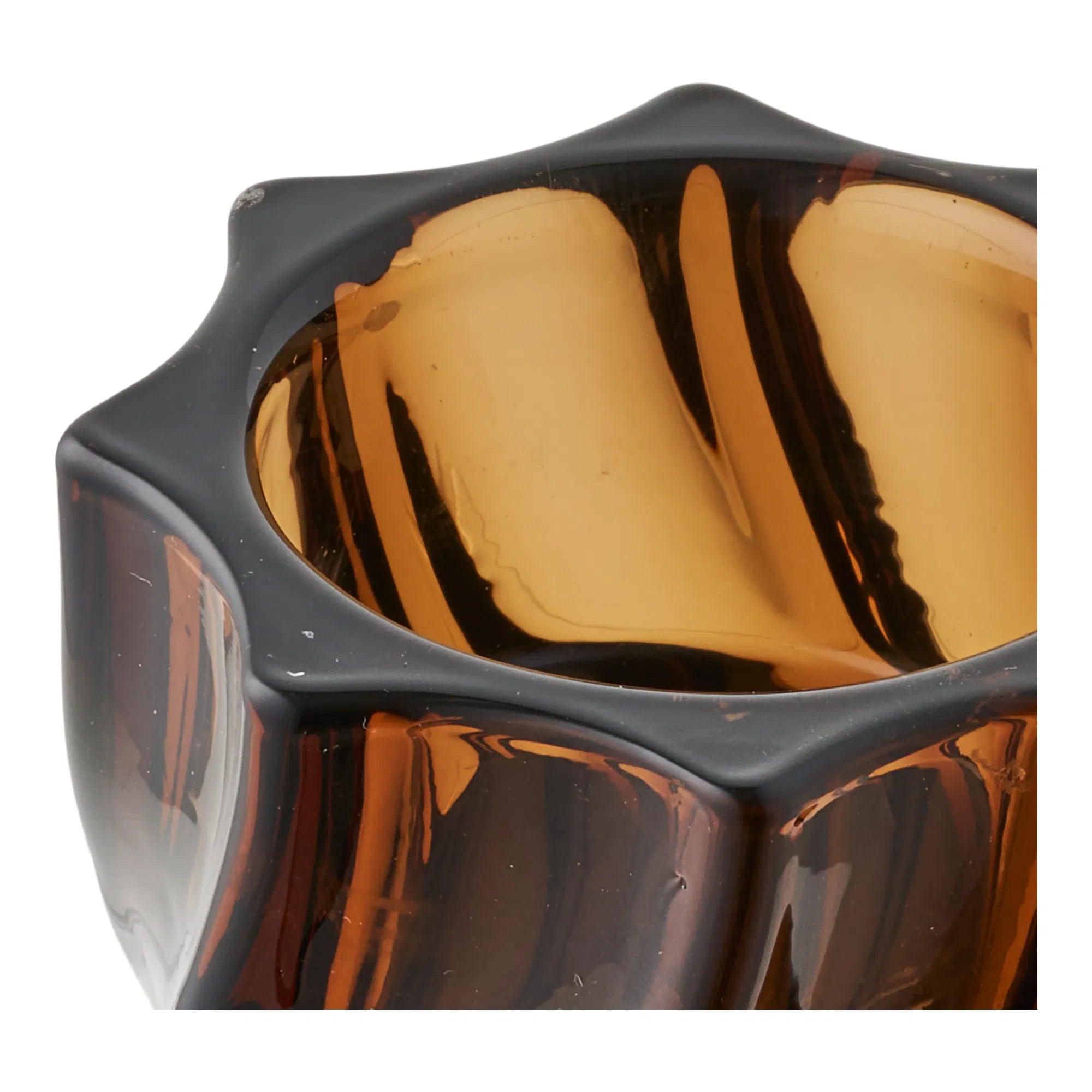 Candle holder set "Smokaro" – glass in smoke brown (set of 2)