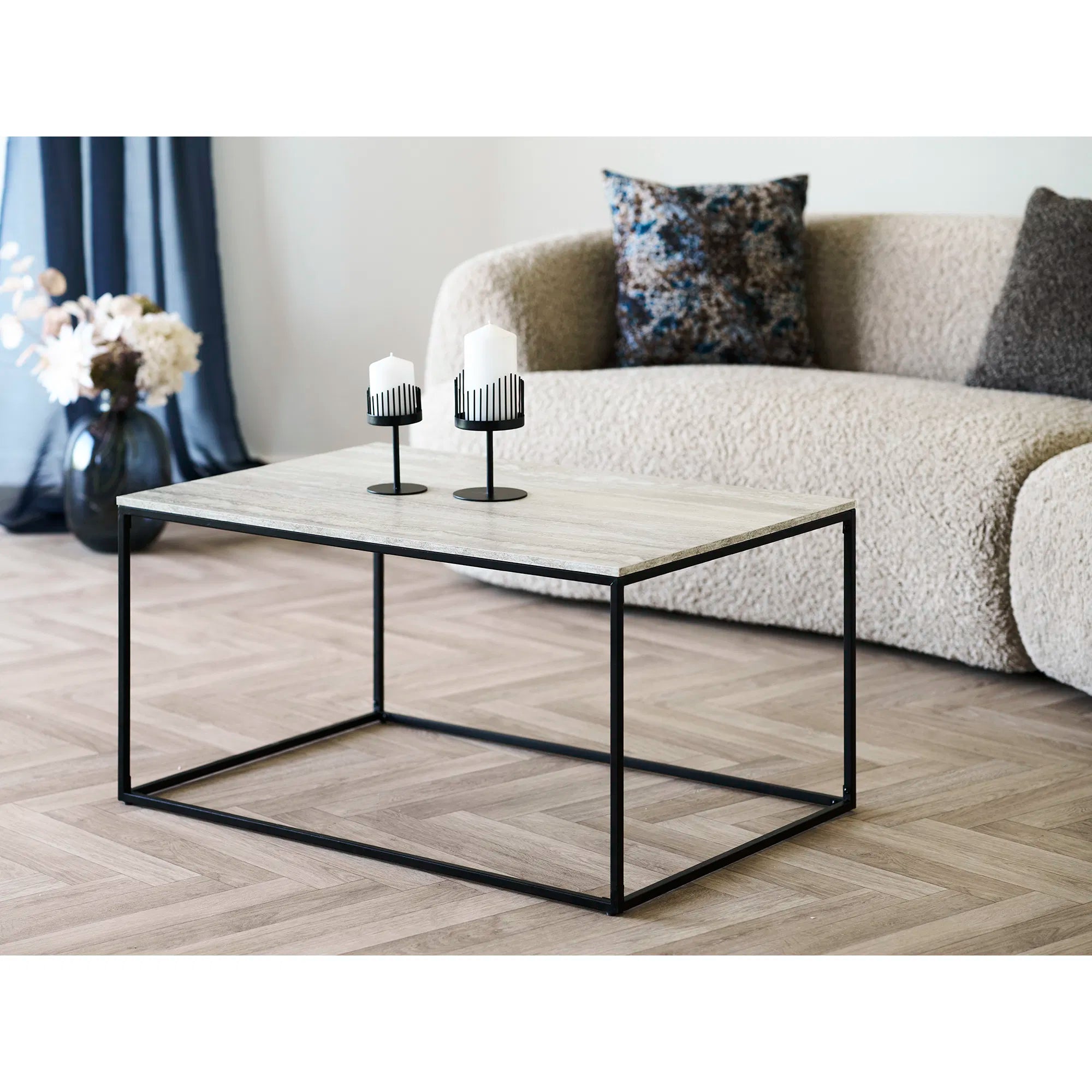 Candle holder set "Cavallo Duo" – Steel in Black