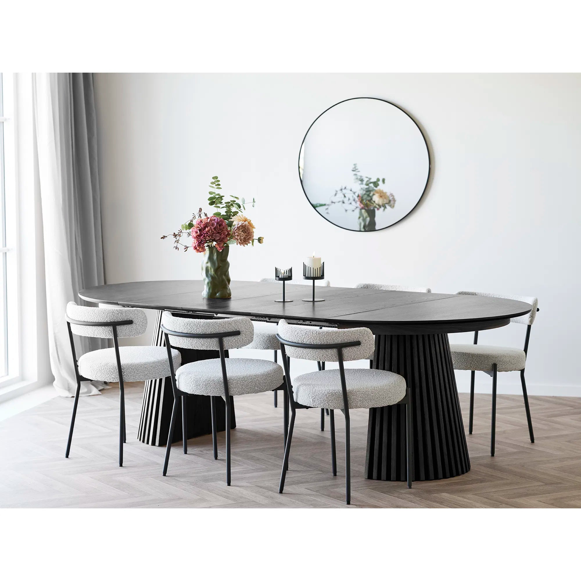 Candle holder set "Cavallo Duo" – Steel in Black