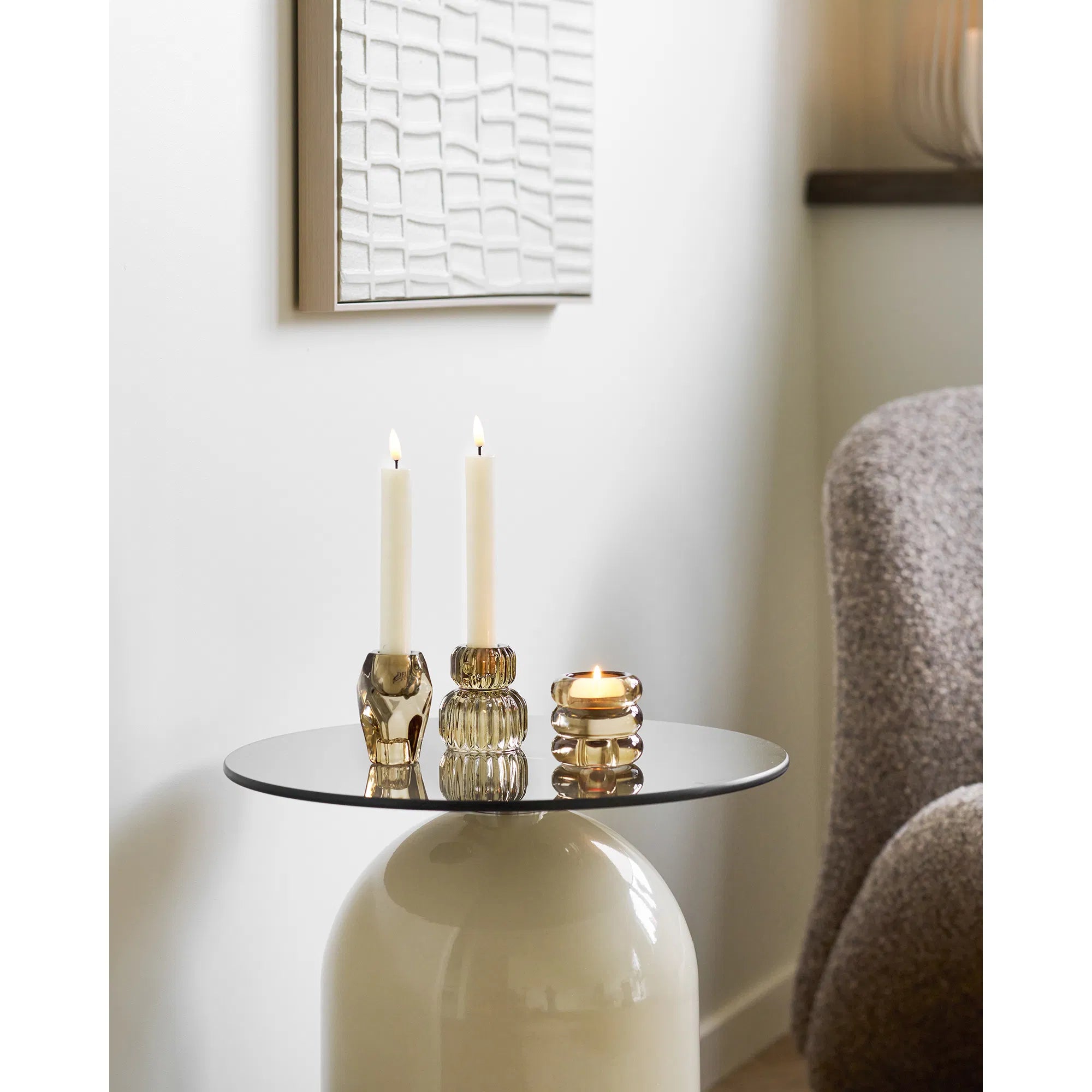 Candle Holder Norviera – Made of Glass (Set of 3)