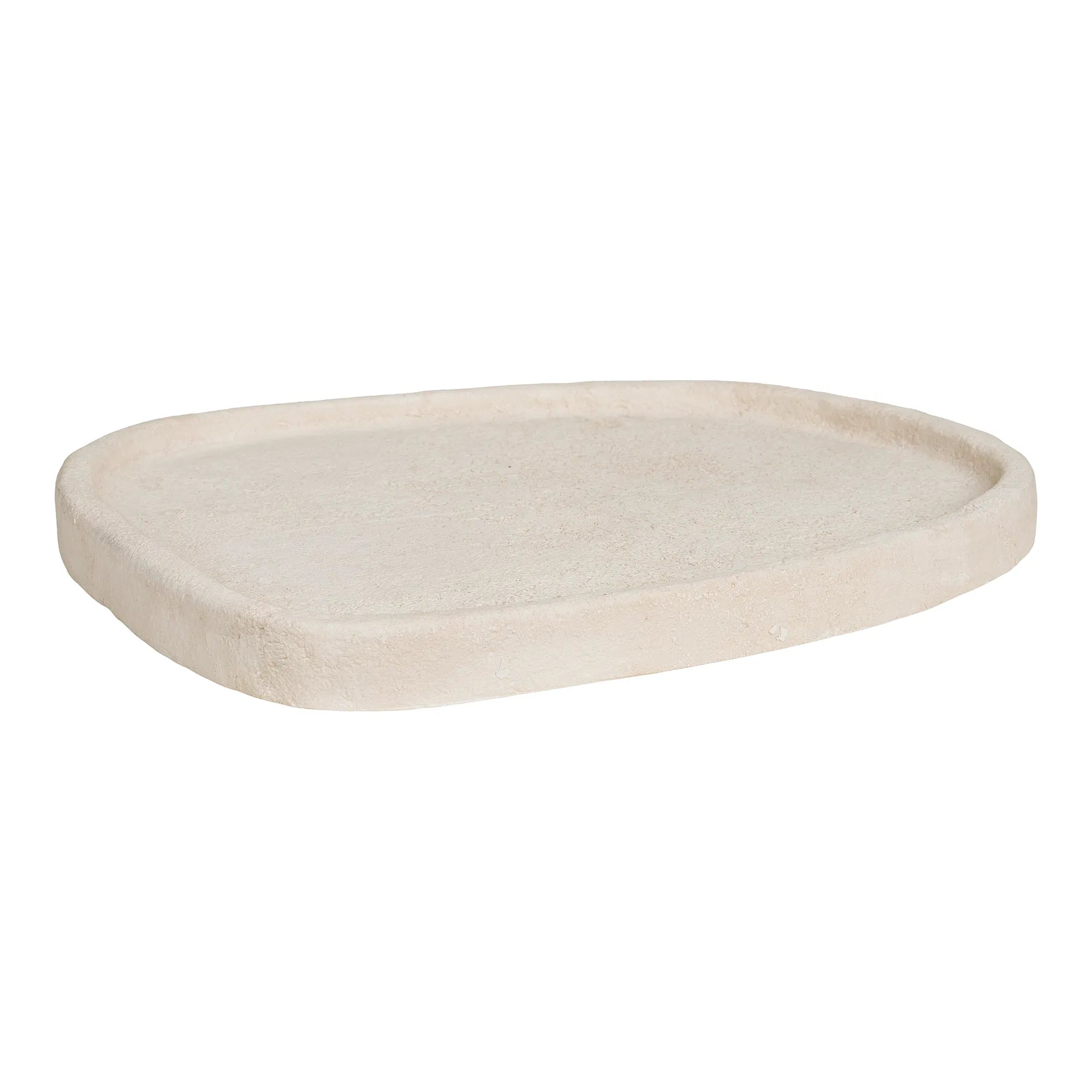 Tray "Calva" – Decorative tray made of cement in beige