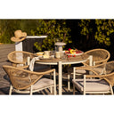 Haviona Plate – made of stoneware in beige (set of 4)