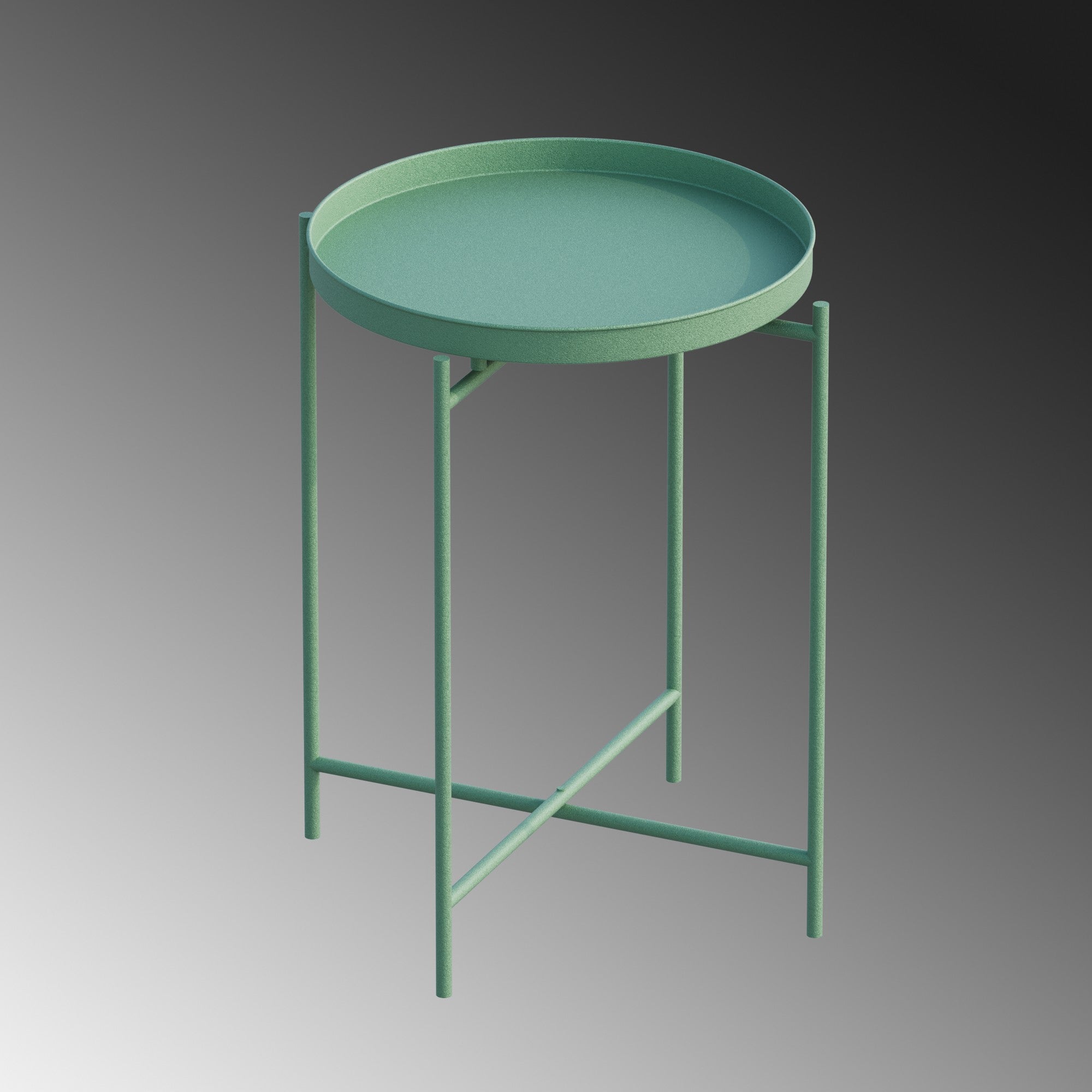 Coffee Table Fenaro – Simple Metal Design in White or Green