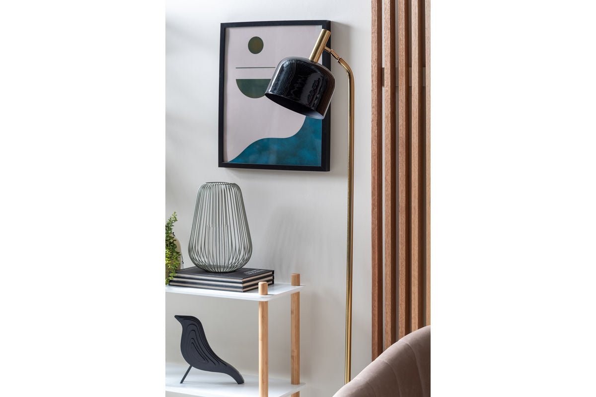 Floor lamp Norex – made of iron with enamel coating