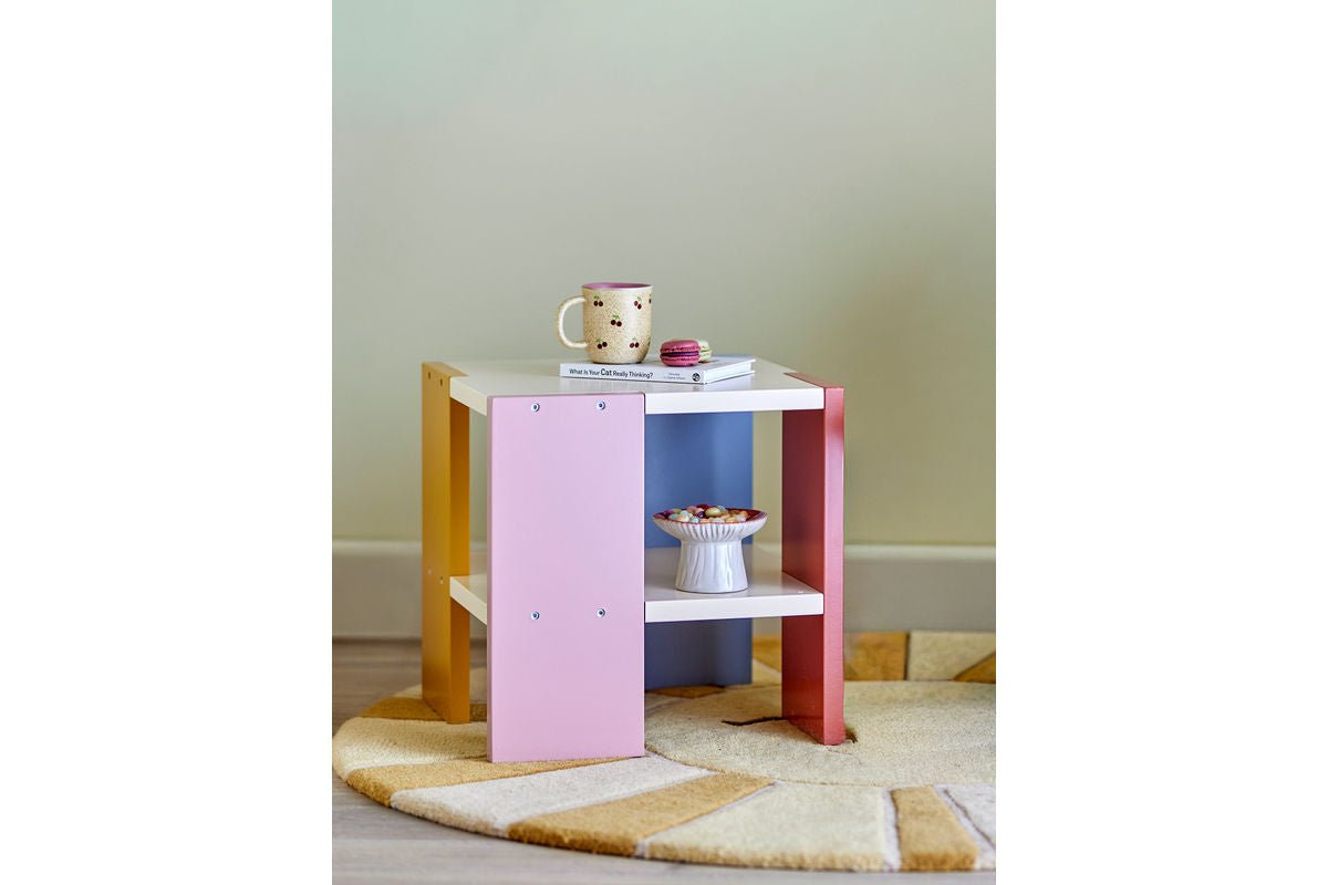 Children's Table Justus - Square Table made of FSC MDF with Colorful Sides