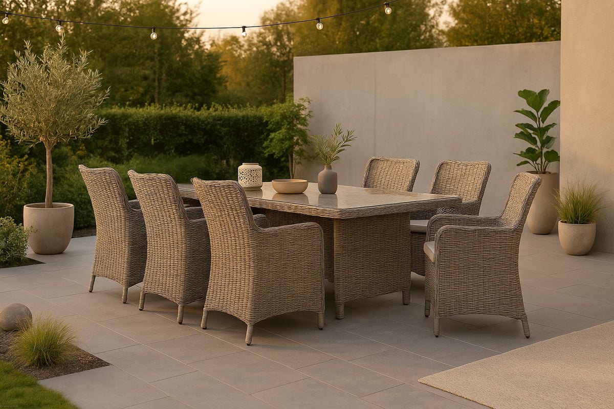 Garden Dining Set Valencia – 7-piece Garden Furniture Set made of Polyrattan