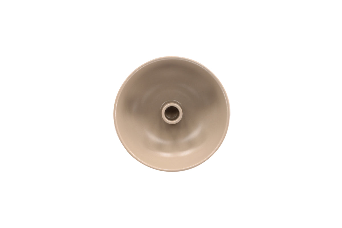 Candle holder Milica - Ø18 cm made of stoneware in Beige