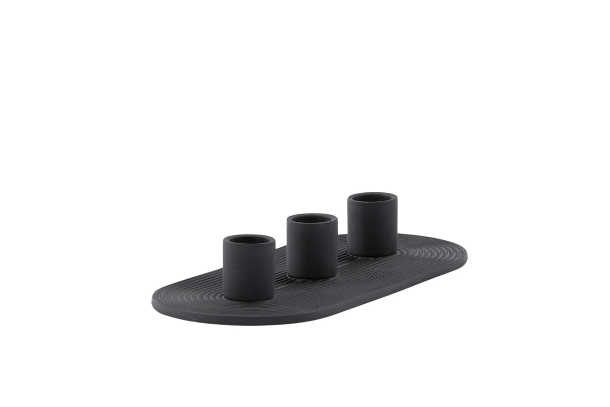 Candle Holder Tim - Ø3 cm made of stoneware for 3 candles