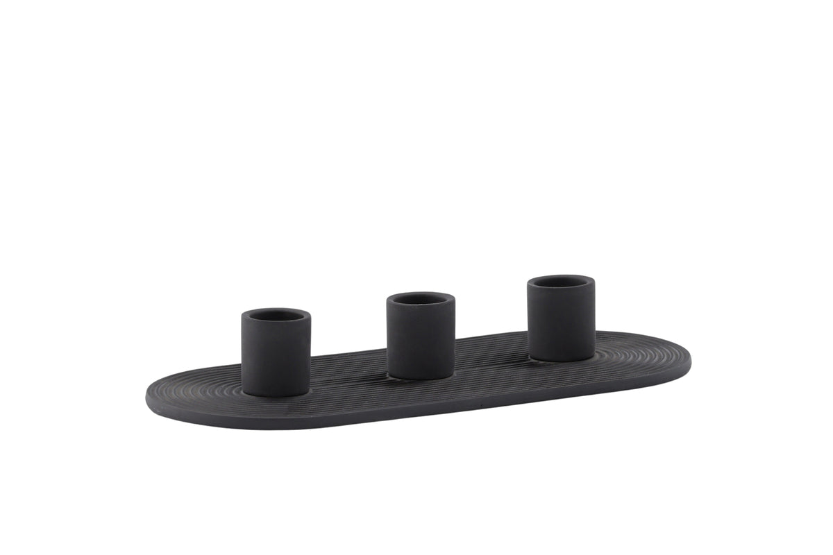 Candle Holder Tim - Ø3 cm made of stoneware for 3 candles