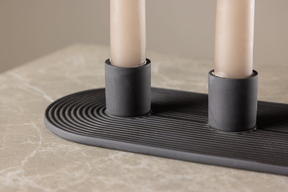 Candle Holder Tim - Ø3 cm made of stoneware for 3 candles