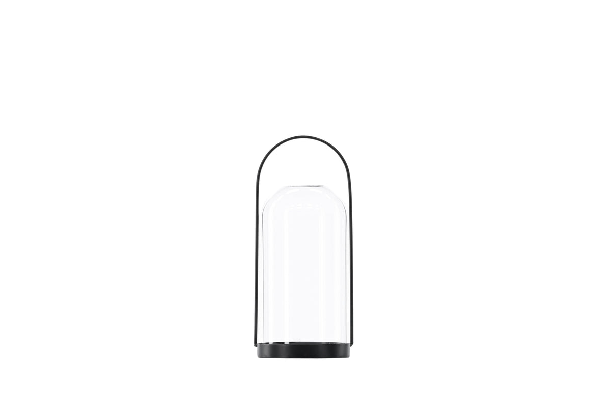 Lantern Martin - Lantern made of glass and black iron in two different sizes