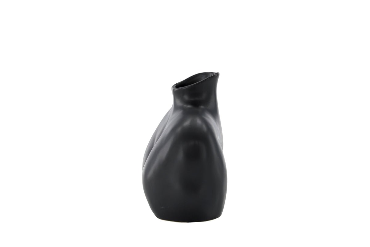 Vase Selara 15 cm – Feminine Elegance in Black