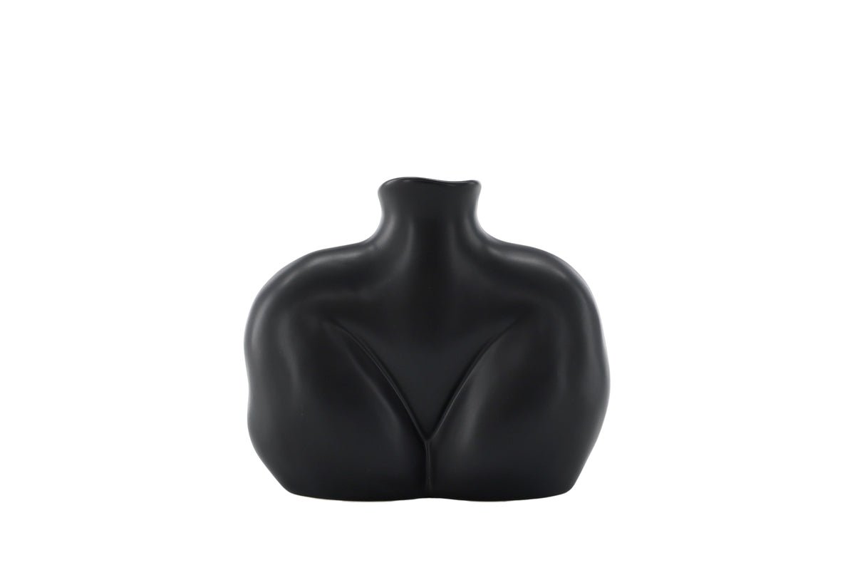 Vase Selara 15 cm – Feminine Elegance in Black