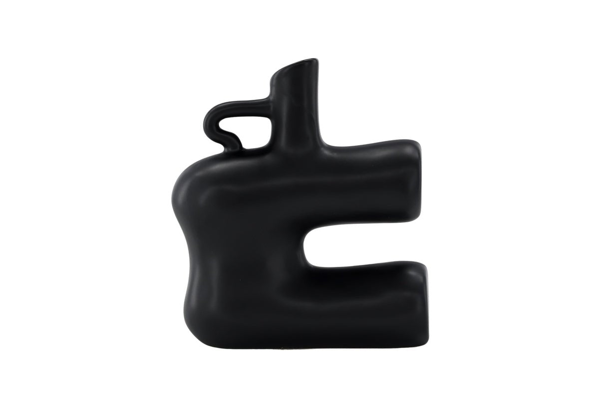 Vase Calvera 19 cm – Sculptural design object in White or Black