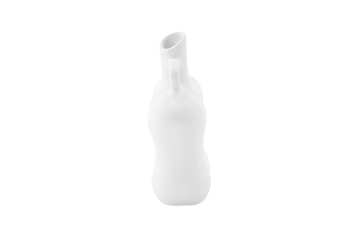 Vase Calvera 19 cm – Sculptural design object in White or Black