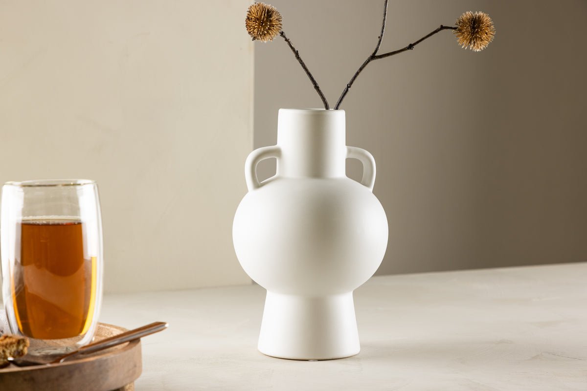 Vase „Lunaro“ – White oder Black, Steinzeug