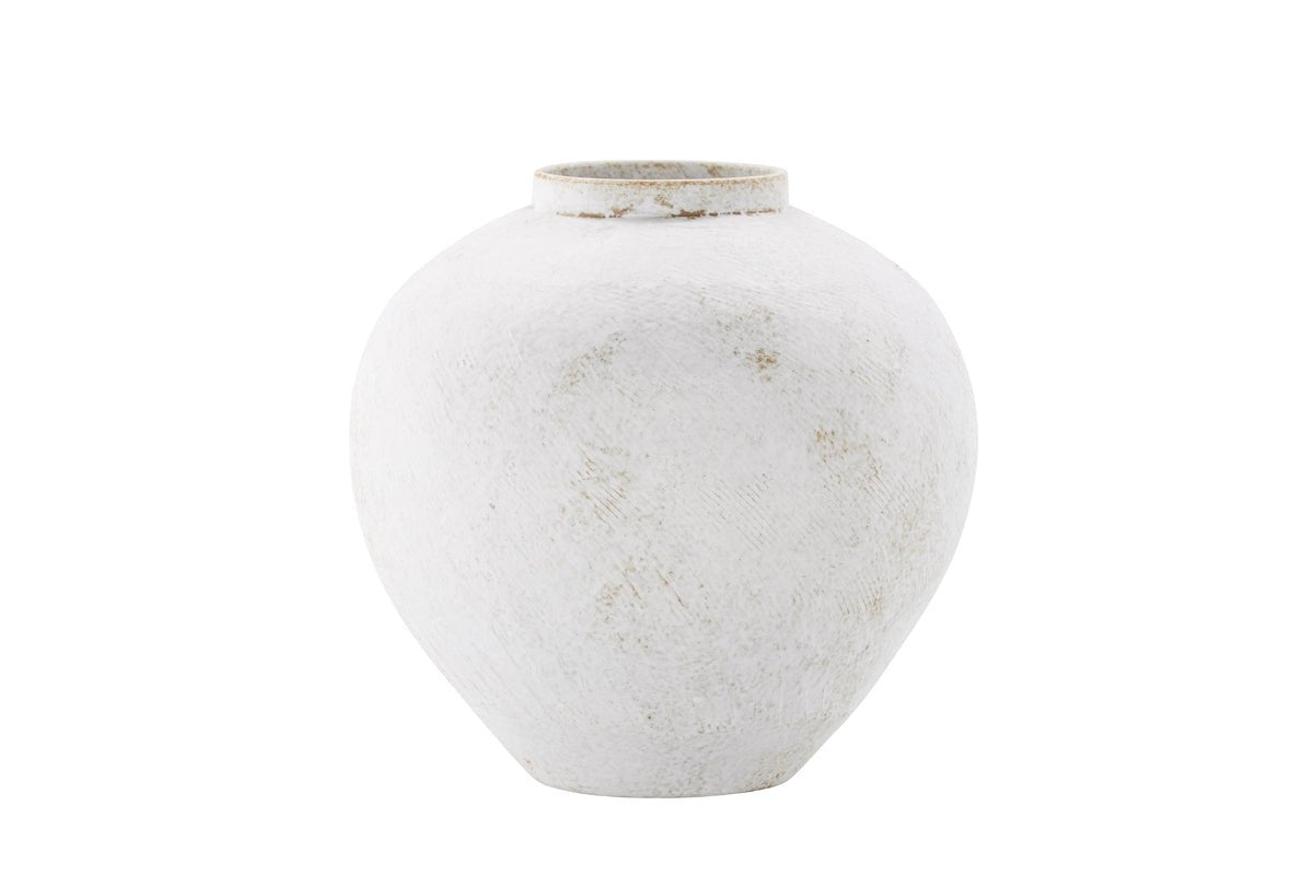 Vase "Sferra" Ø 28 cm – Beige with texture