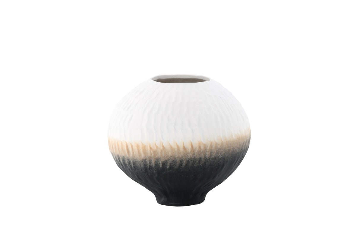 Vase "Aurea" Ø 24 cm – Beige with color gradient