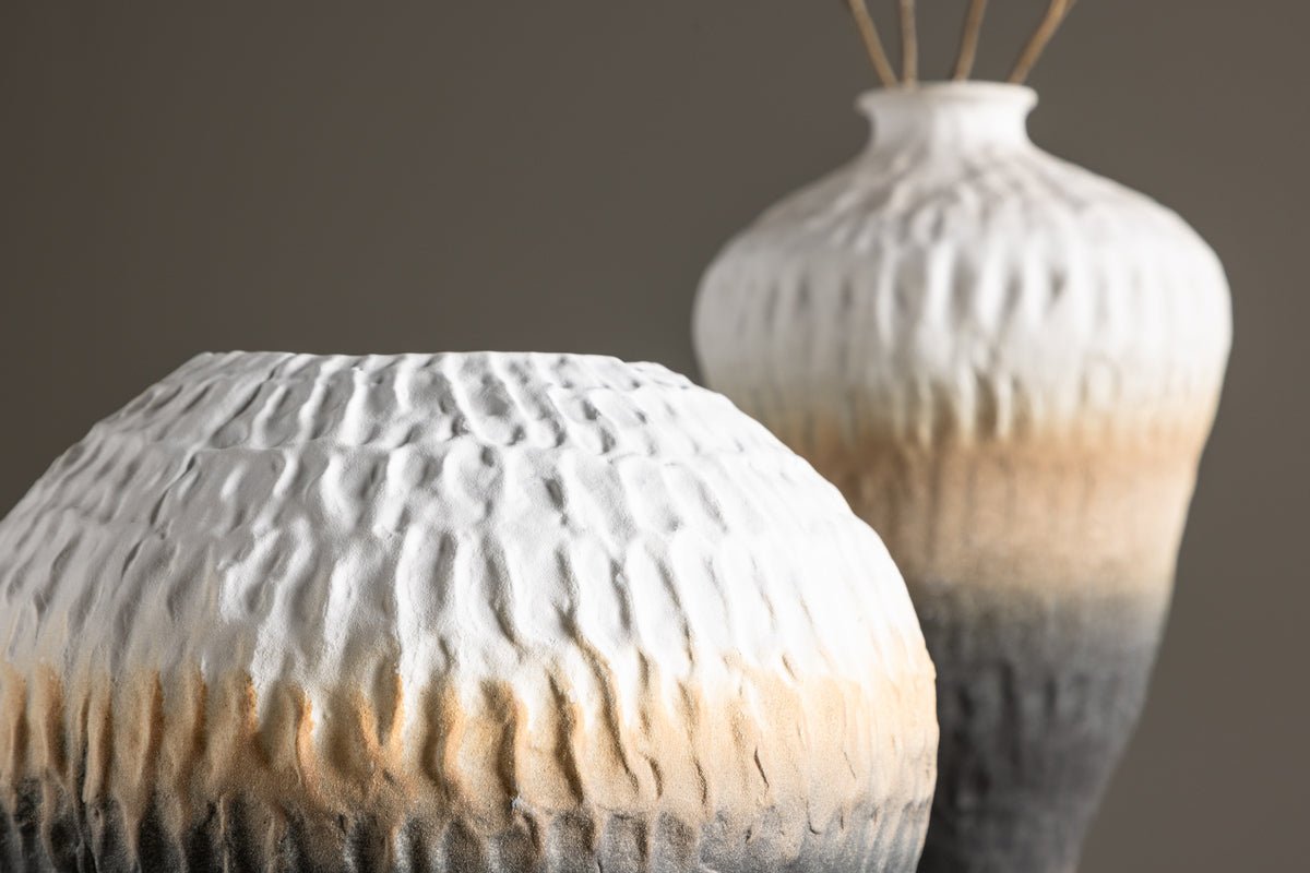 Vase "Aurea" Ø 24 cm – Beige with color gradient