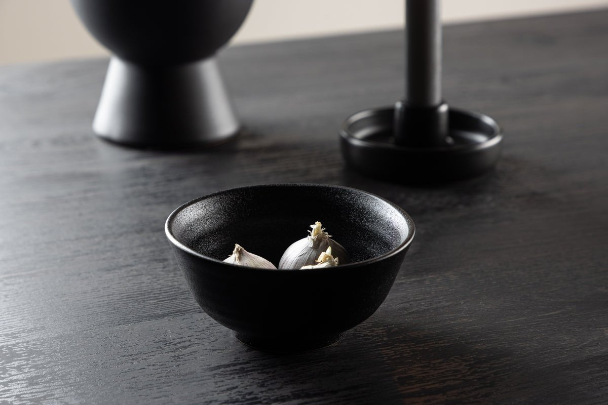 Bowls Black Swan - 2-piece set made of black porcelain