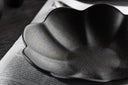 Teller Black Swan - set of 2, glazed, reinforced porcelain, matte black