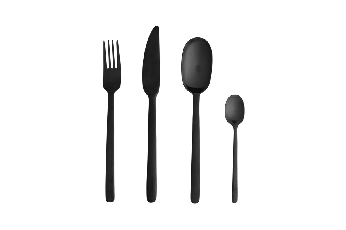 Cutlery Set Black Swan - 24 pcs. made of stainless steel