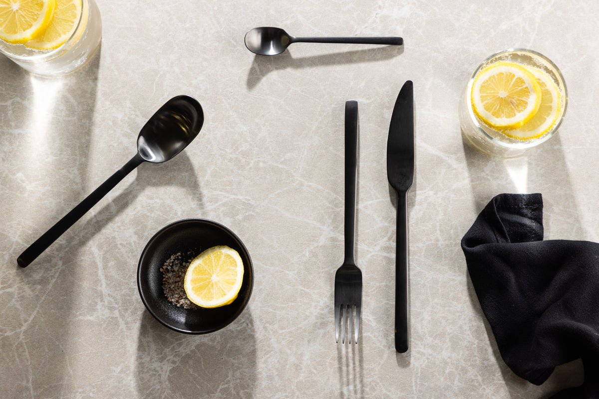 Cutlery Set Black Swan - 24 pcs. made of stainless steel