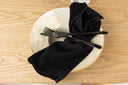 Servietten Black Rose - 2er-Set im ruhigen und elegantem Schwarz