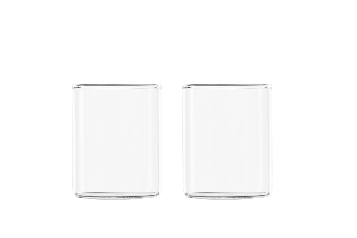 Drinking glasses France - set of 2 – clear glass, dishwasher safe