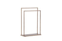 Wardrobe Fioran – Minimalist Clothes Rack in Mocca Wood Look