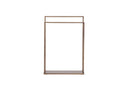 Wardrobe Fioran – Minimalist Clothes Rack in Mocca Wood Look
