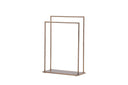 Wardrobe Fioran – Minimalist Clothes Rack in Mocca Wood Look