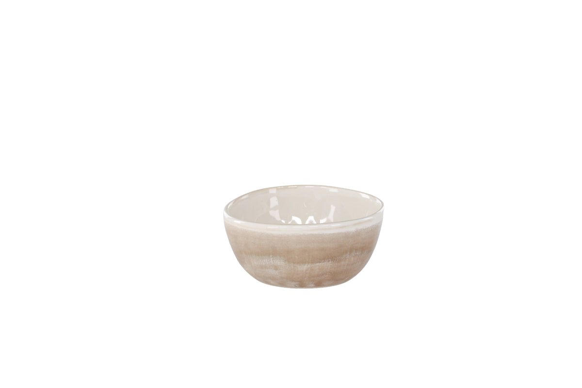 Bowls Leonie - Set of 2 in soft beige tone, stoneware