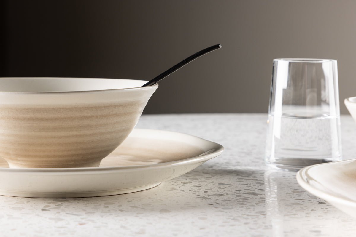 Schalen Aurelia - 2er-Set – Steingut, Beige und hitzebeständig